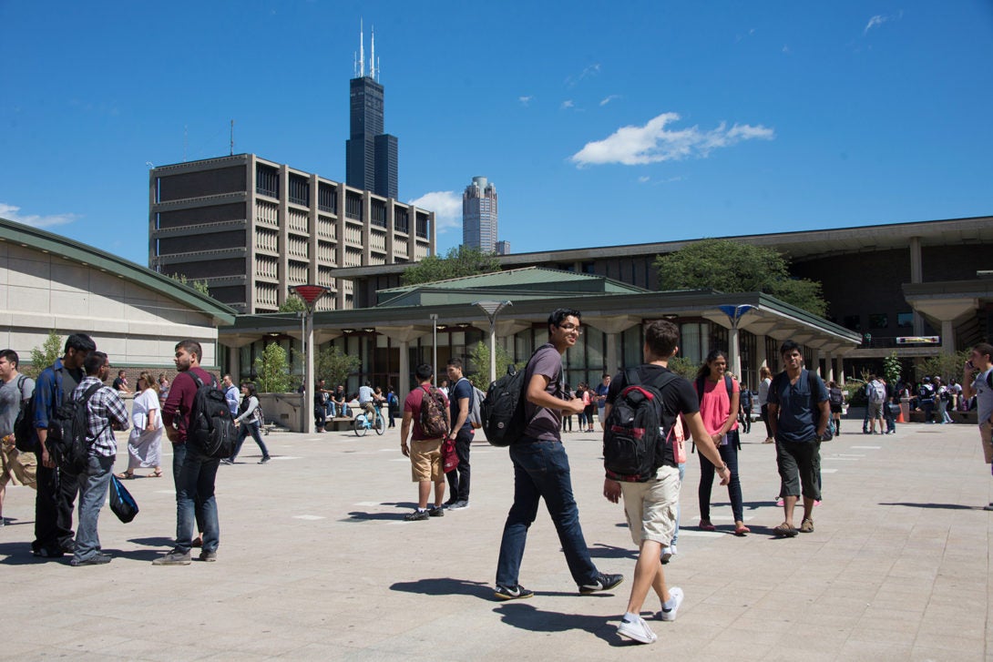 students on campus.