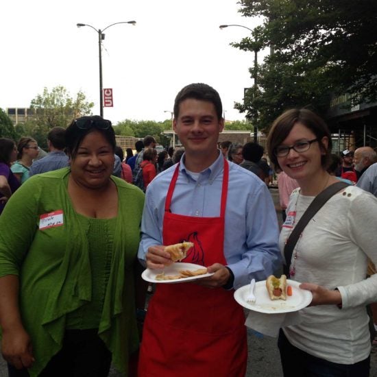 Alumni Grillers at the CUPPA Block Party