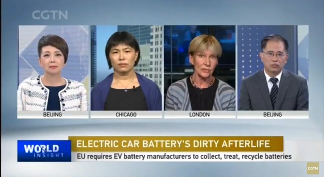 Ning Ai in panel discussion on ev battery recycling implication