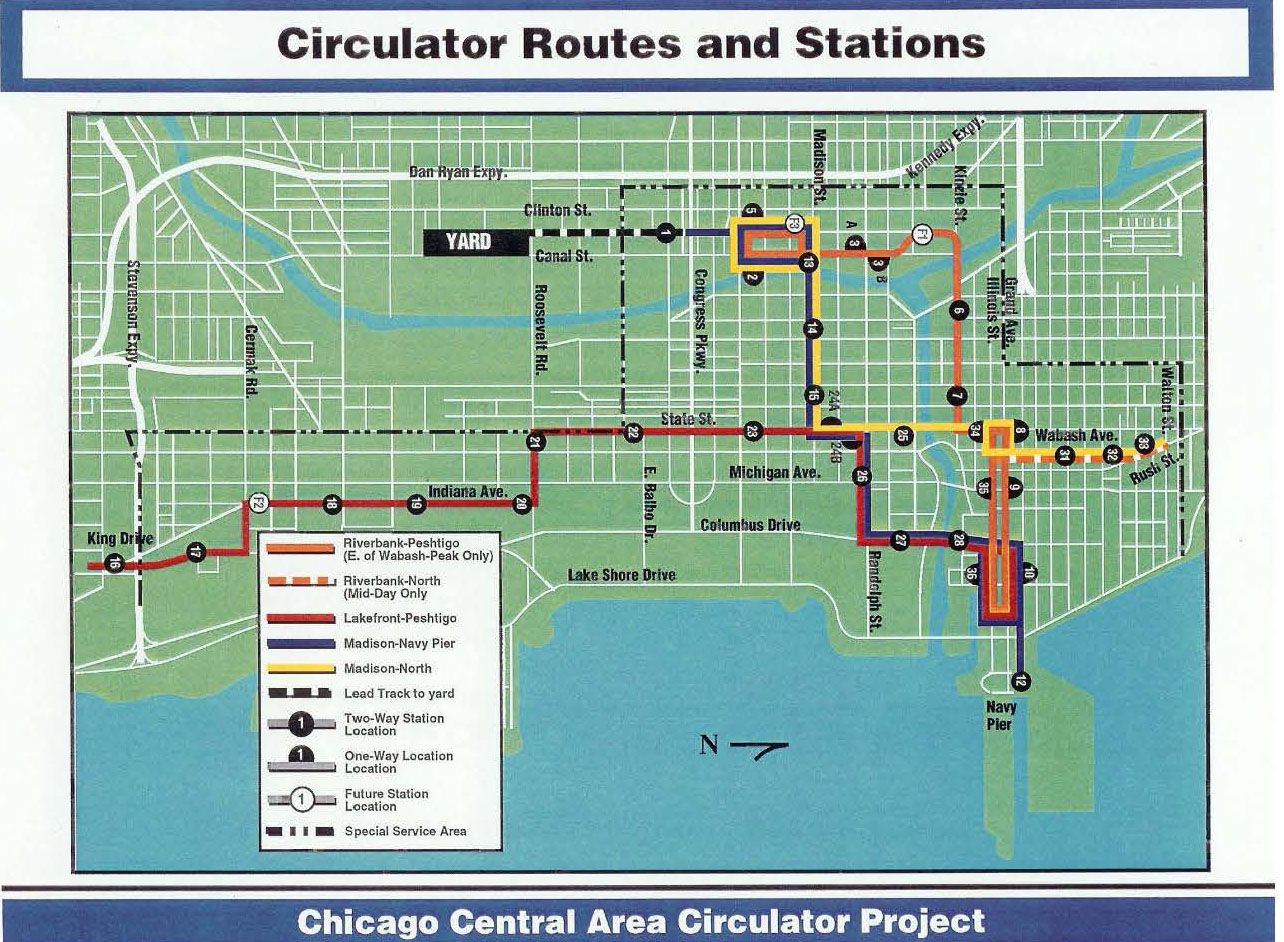 Circulator Routes and Stations
                  