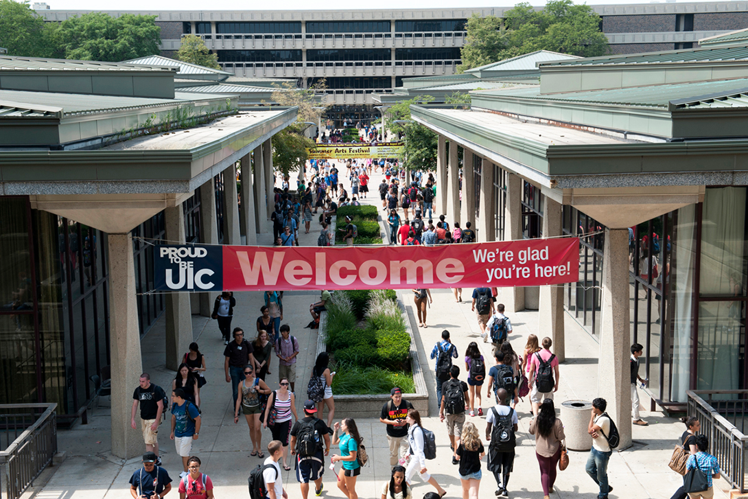 UIC Welcome Sign
                  