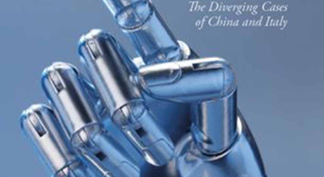 cover of book featuring robot hand