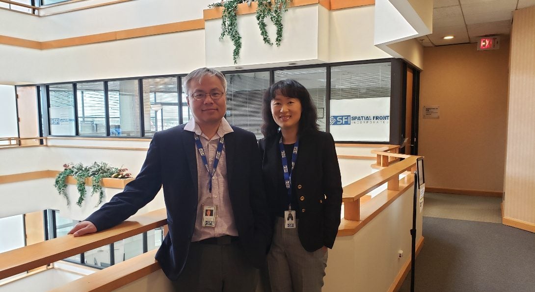 Amy Gao and Shawn Zhang, graduates of the Master of Urban Planning and Policy program