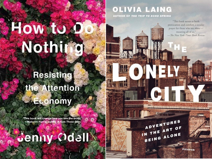 How To Do Nothing  and The Lonely City Book Covers