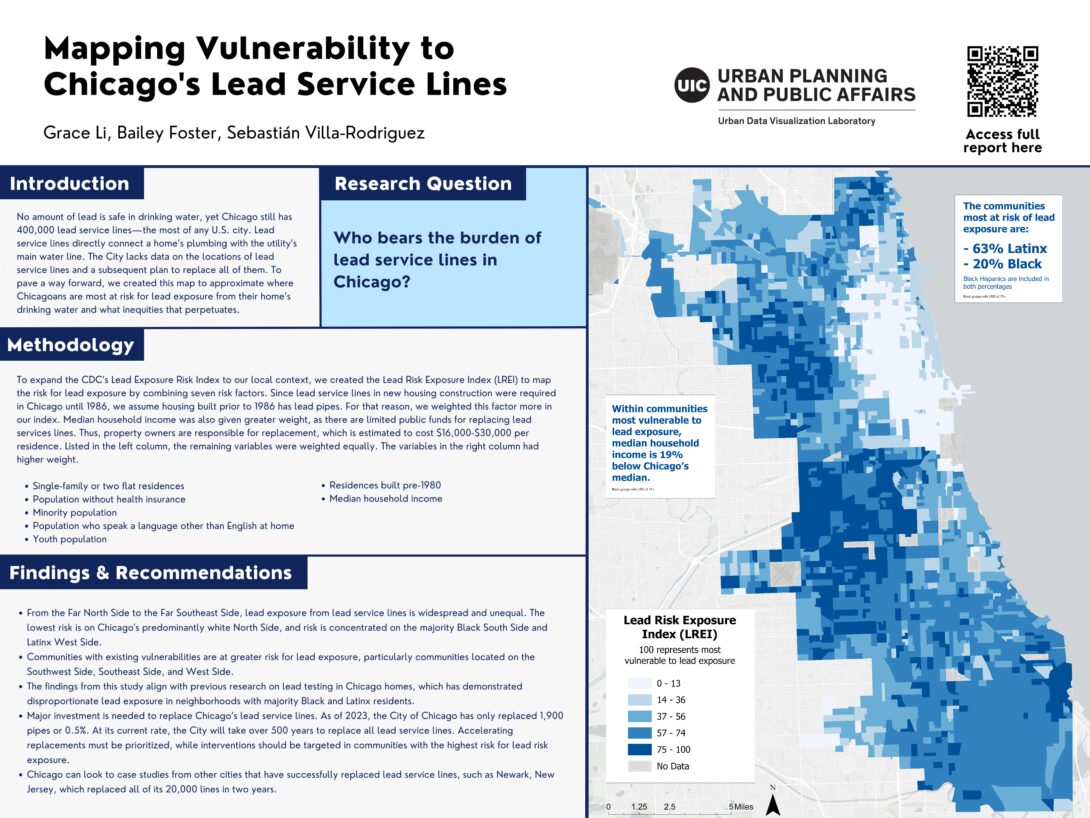 Mapping Vulnerability to Chicago's Lead Service Lines, by Grace Li and Bailey Foster