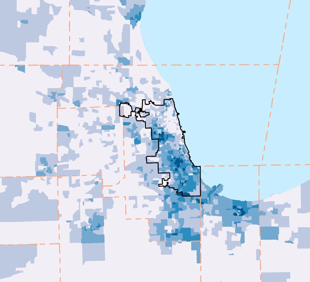 chicago region map